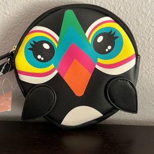 BETSEY JOHNSON TUCAN COIN PURSE WRISTLET